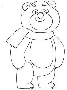 How to draw an Olympic bear-2014? Let's take a step-by-step look at a simple method