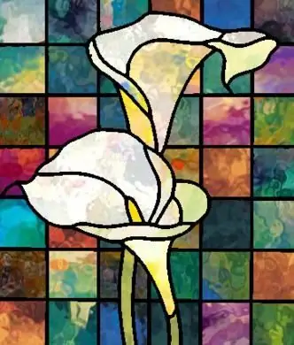 Do-it-yourself stained glass drawings. How to sketch stained glass drawings