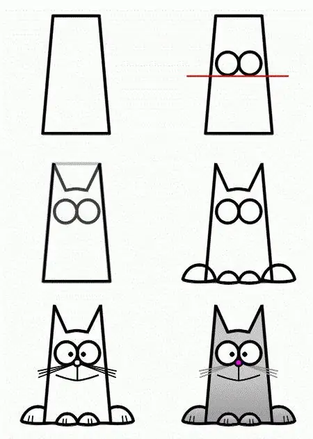 how to draw simon's cat