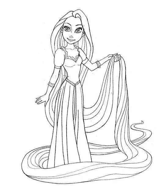 hur man ritar rapunzel