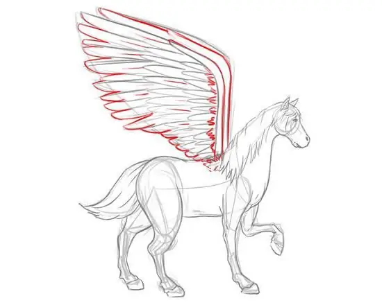 how to draw a pegasus