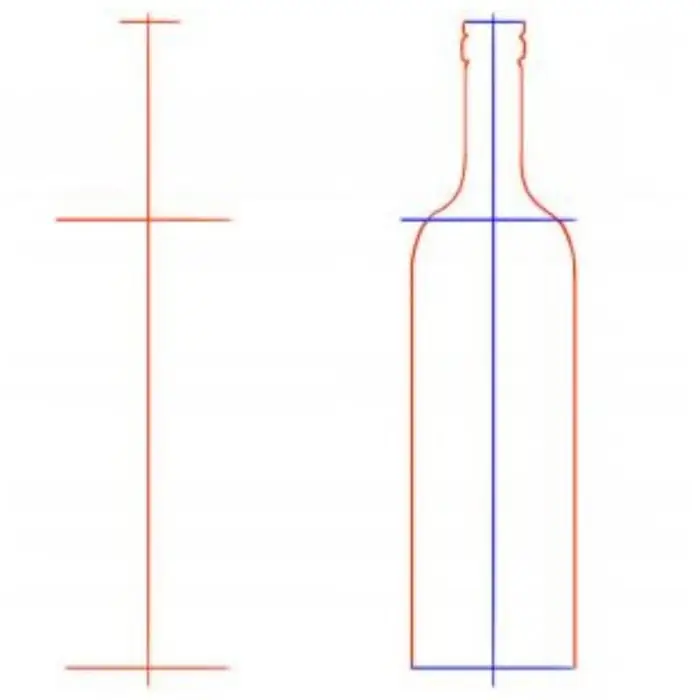 how to draw a bottle with a pencil