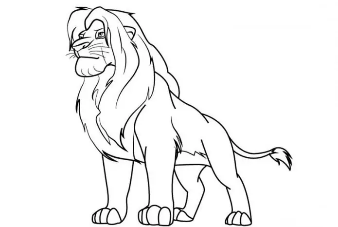 Come disegnare un leone da "Il re leone", uno dei personaggi dei cartoni animati più amati dai bambini