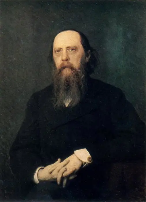 portret van S altykov Shchedrin Kramskoy