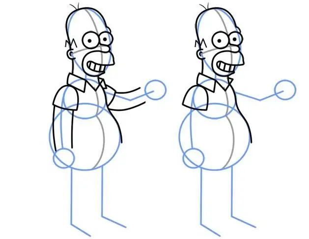 kuidas joonistada Homer Simpsonit