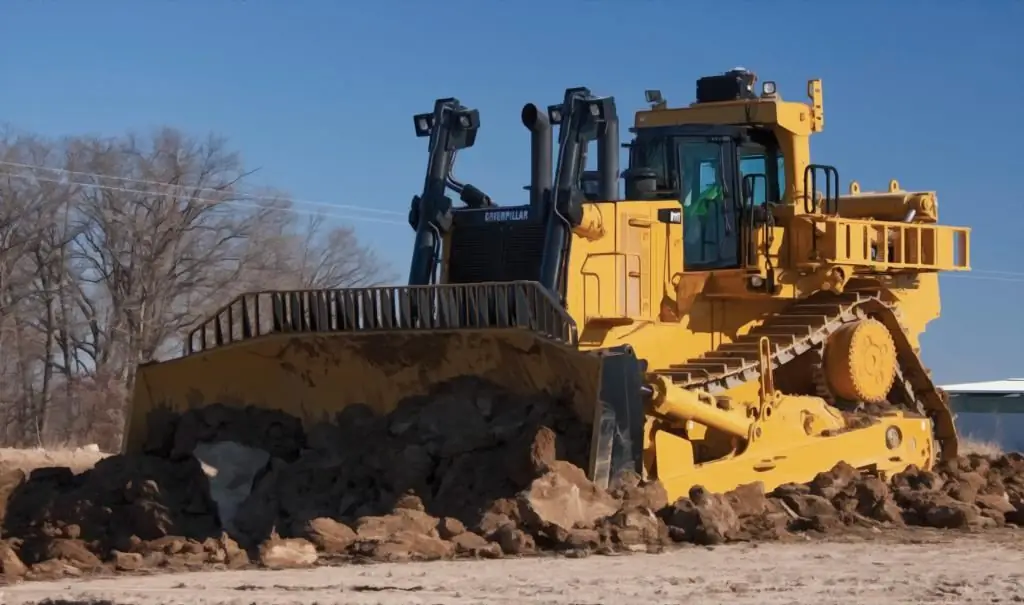 billede af bulldozer