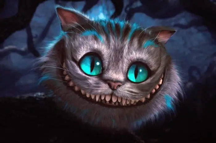 Misterioso Gato de Cheshire. O que significa o sorriso do Gato de Cheshire?