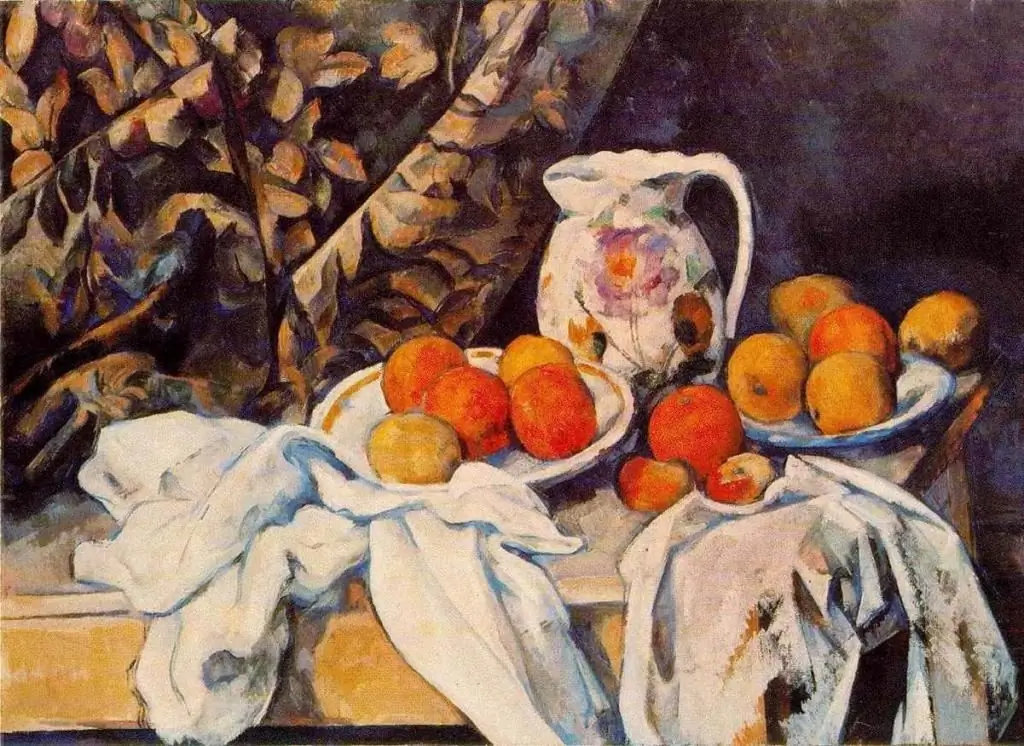 Paul Cezanne "Natura morta amb cortines"