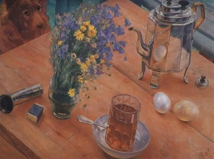 "Matin nature morte" Petrov-Vodkin: description du tableau et lien avec la réalité