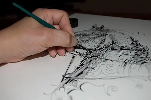 How to draw with ink brush