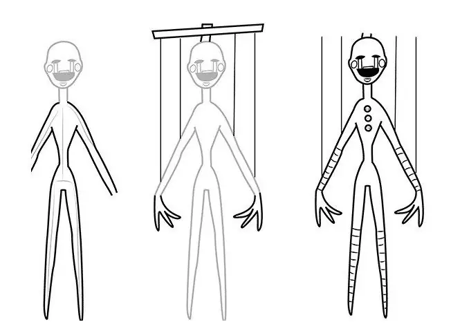 How to draw a puppet: step by step guide