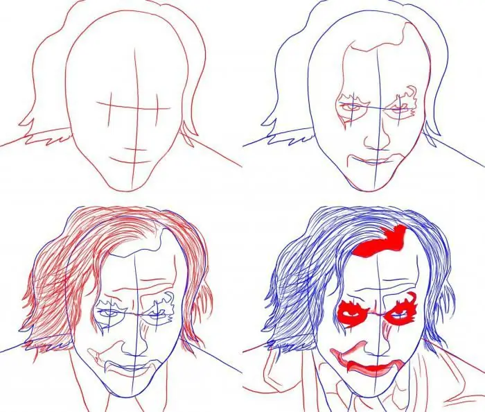 how to draw a joker step by step