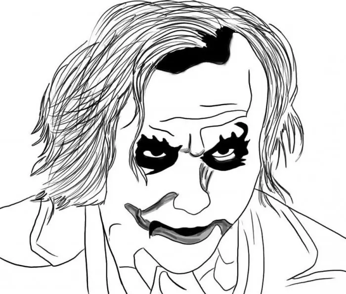 how to draw a joker with a pencil