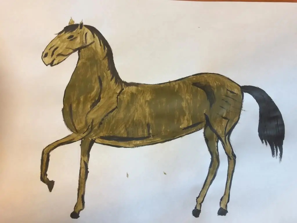 horse painted