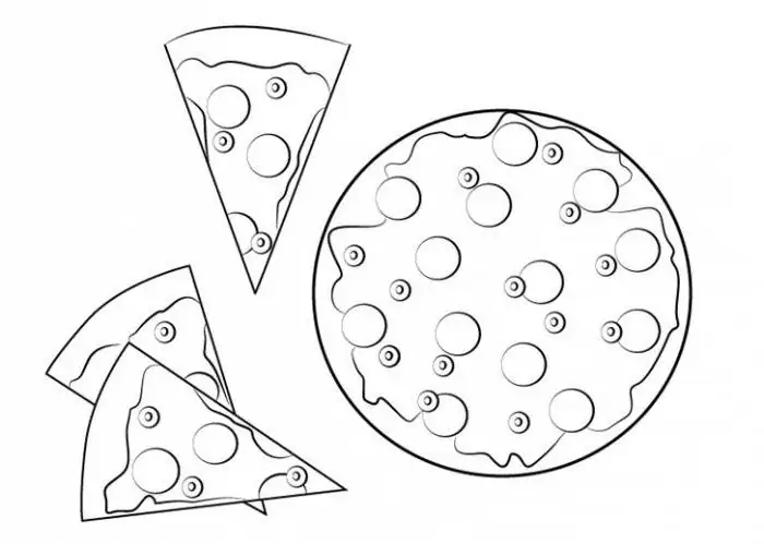 comment dessiner une pizza avec un crayon