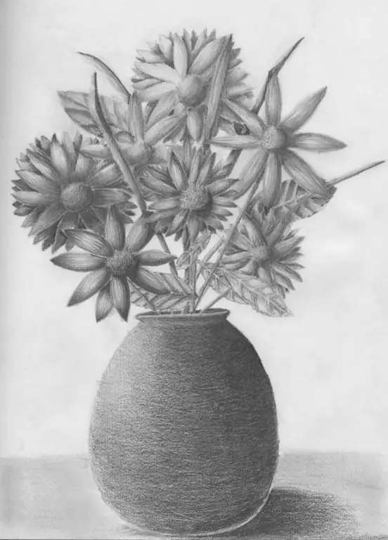 Comment dessiner correctement des fleurs dans un pot avec un crayon de la nature