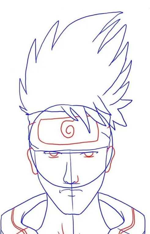 Naruto animesidan Kakashi senseni qanday chizish mumkin?