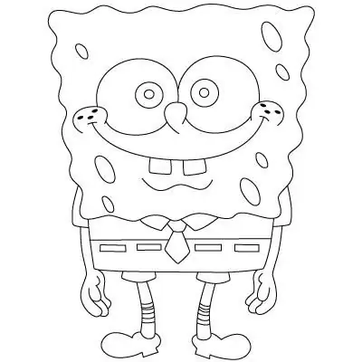 como desenhar bob esponja com um lapis