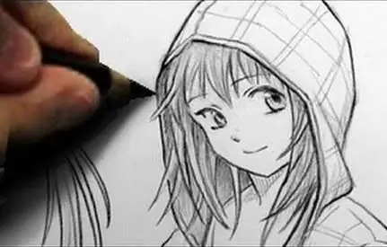 how to draw anime with a pencil step by step