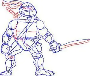 como desenhar tartaruga ninja leonardo