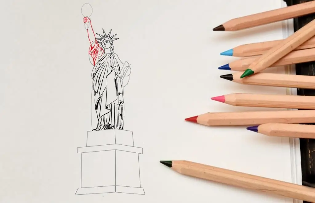 Draw the Statue of Liberty - Stage 10