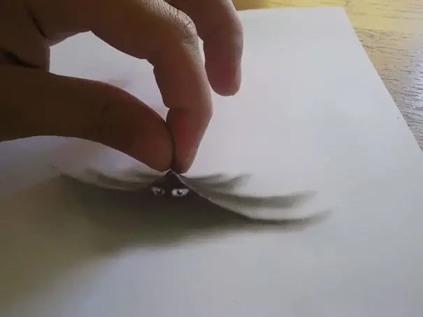 maklike tekeninge 3d-tekening op papier