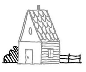 comment dessiner une maison avec un crayon progressivement