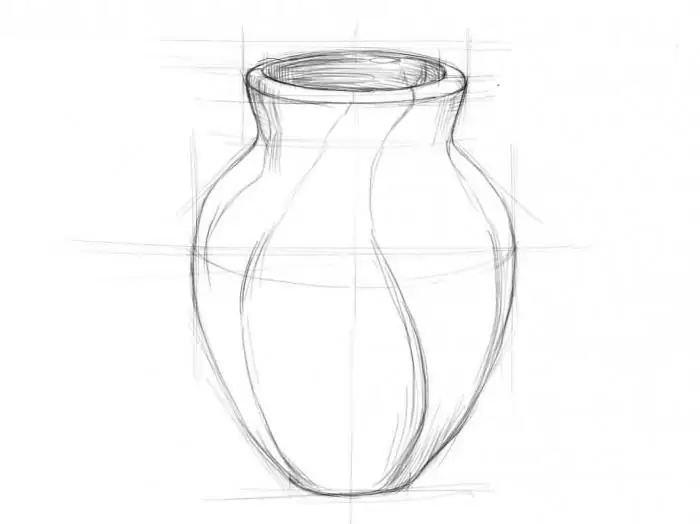 come disegnare un vaso