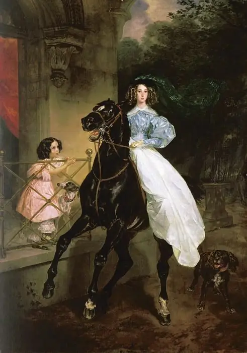 duab ntawm karl bryullov horsewoman