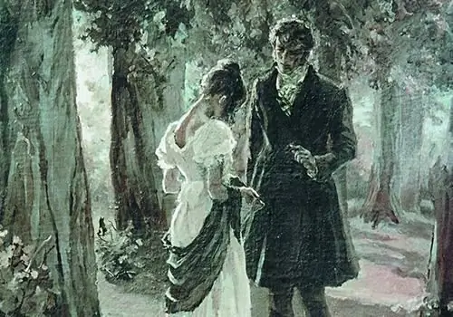 tatyana'nın roman eugene onegin görüntüsü