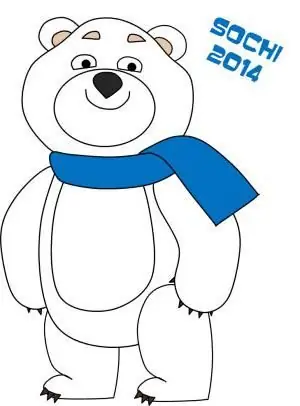 Retratando os mascotes dos Jogos de Sochi. Como desenhar um urso olímpico?