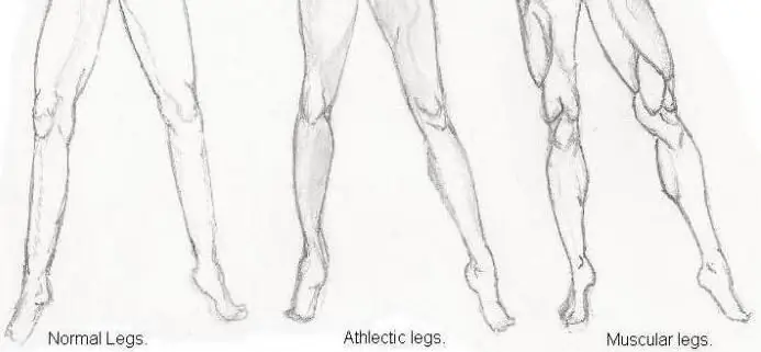 comment dessiner des jambes