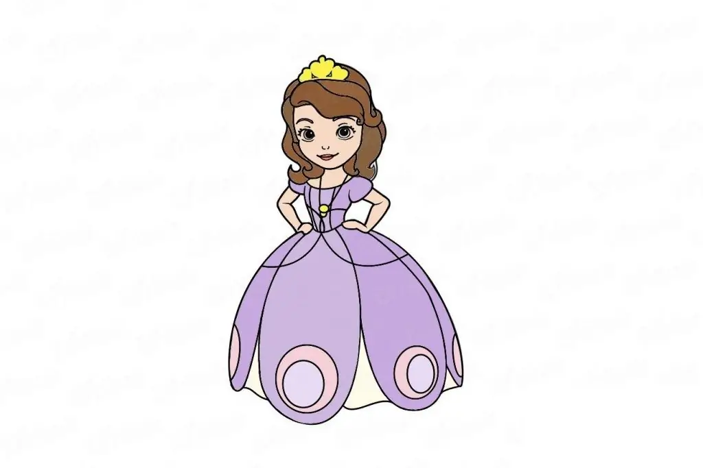 how to draw princess sofia