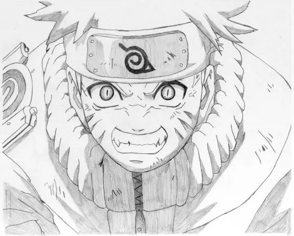 how to draw naruto