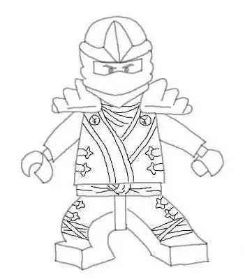 como desenhar um ninjago com um lápis passo a passo