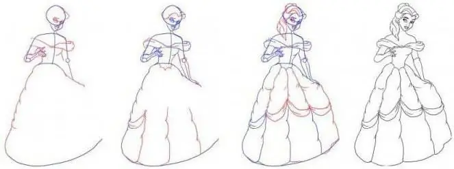 how to draw disney princess